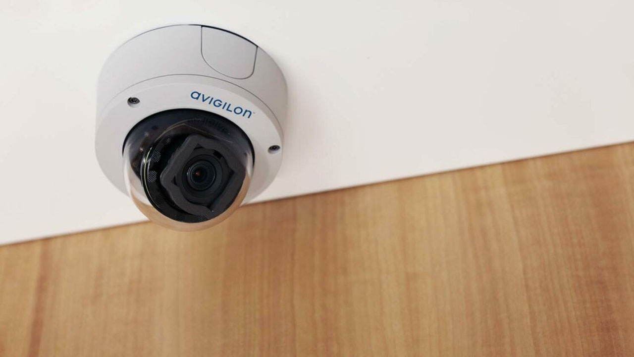 Avigilon dome camera installed indoors