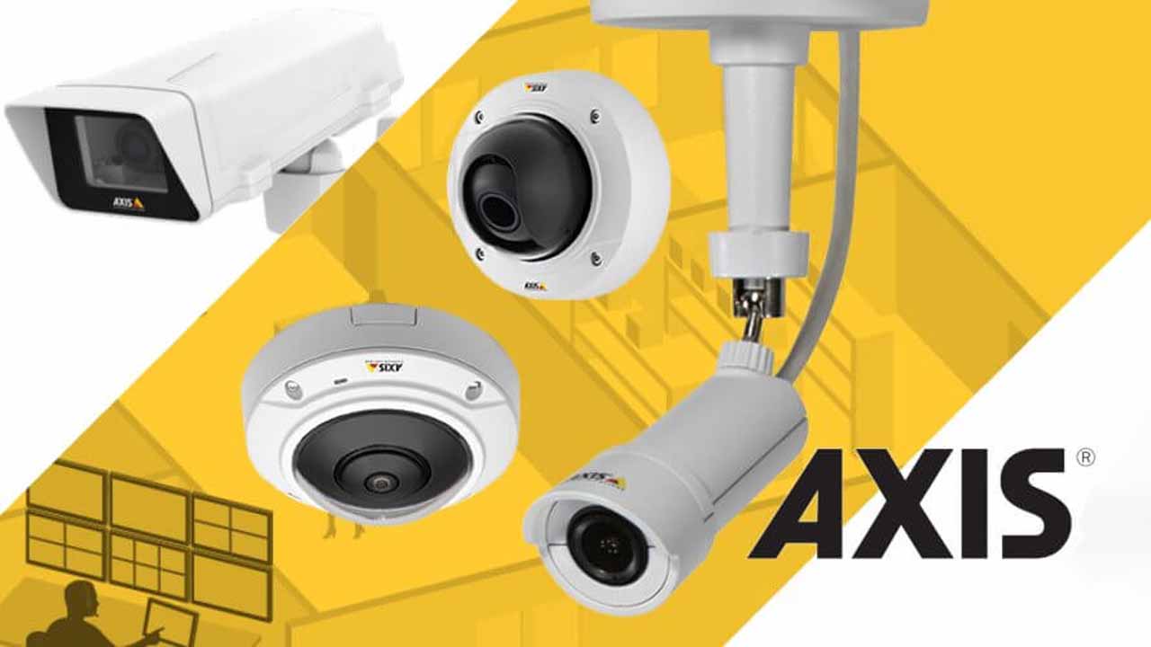 Axis security camera installation